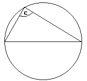 angle in a semi-circle