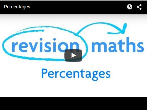 Percentages Mathematics Gcse Revision Revision Maths