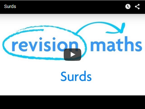 Surds Mathematics Gcse Revision